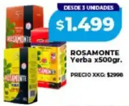 Supermayorista Vital Rosamonte yerba oferta