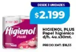 Supermayorista Vital Higienol plus papel higiénico d/h oferta