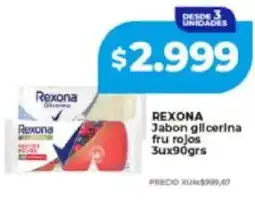 Supermayorista Vital Rexona jabon glicerina fru rojos oferta