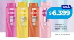 Supermayorista Vital Sedal shampoo y acondicionador oferta