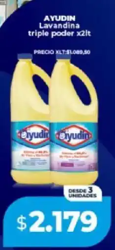 Supermayorista Vital Ayudin lavandina triple poder oferta