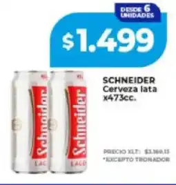 Supermayorista Vital Schneider cerveza lata oferta
