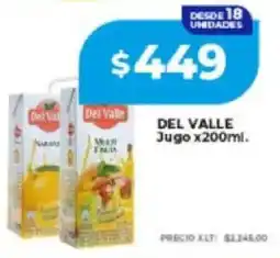 Supermayorista Vital Del valle jugo oferta