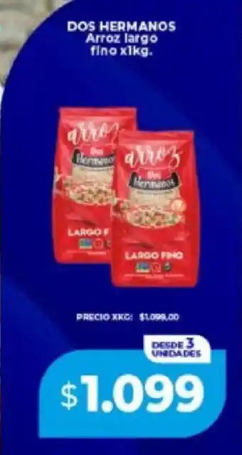 Supermayorista Vital Dos hermanos arroz largo fino oferta