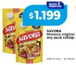 Supermayorista Vital Savora mostaza original doy pack oferta