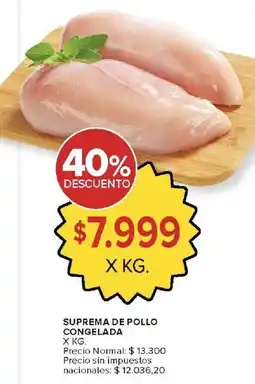 Carrefour Market Suprema de pollo congelada oferta