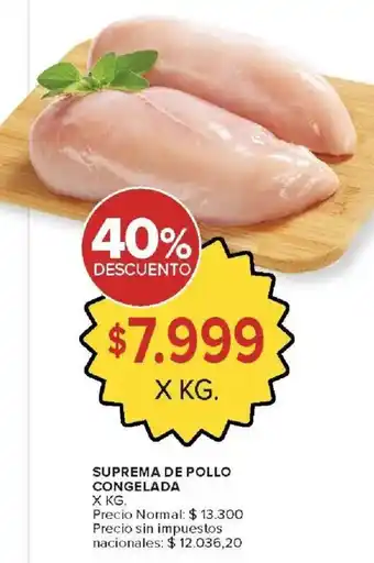 Carrefour Market Suprema de pollo congelada oferta