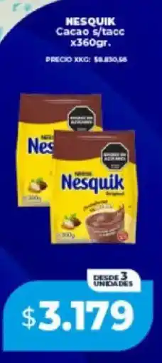 Supermayorista Vital Nesquik cacao s/tacc oferta