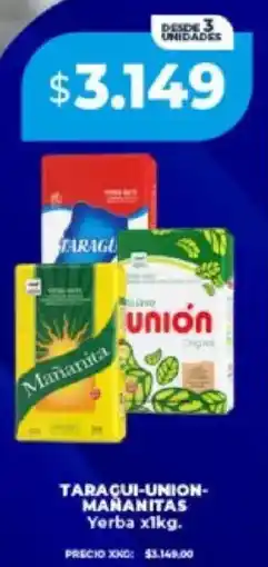 Supermayorista Vital Taraçui-union- mananitas yerba oferta