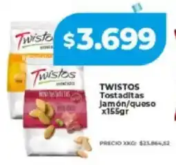 Supermayorista Vital Twistos tostaditas jamón/queso oferta