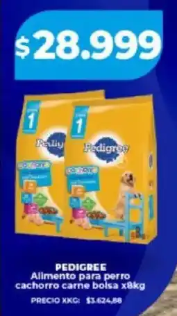 Supermayorista Vital Pedigree alimento para perro cachorro carne bolsa oferta