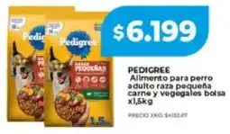 Supermayorista Vital Pedigree allmento para perro adulto raza pequeña carne y vegegales bolsa oferta