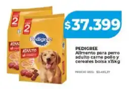 Supermayorista Vital Pedigree allmento para perro adulto carne pollo y cereales bolsa oferta