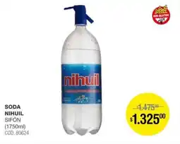 Atomo Conviene Soda nihuil sifón oferta