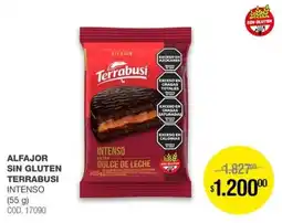 Atomo Conviene Terrabusi alfajor sin gluten intenso oferta