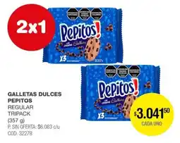 Atomo Conviene Pepitos galletas dulces regular tripack oferta