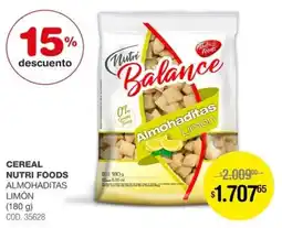 Atomo Conviene Cereal nutri foods almohaditas limón oferta