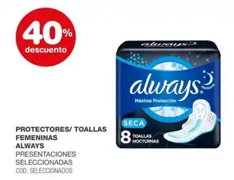 Atomo Conviene Always protectores/ toallas femeninas oferta