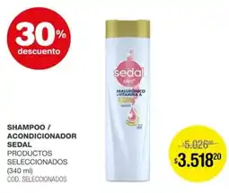 Atomo Conviene Sedal shampoo / acondicionador productos seleccionados oferta