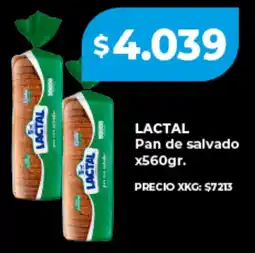 Supermayorista Vital Lactal pan de salvado oferta
