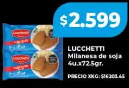 Supermayorista Vital Lucchetti milanesa de soja oferta