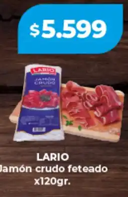 Supermayorista Vital Lario jamón crudo feteado oferta