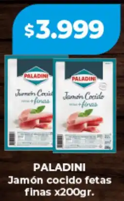 Supermayorista Vital Paladini jamón cocido fetas finas oferta