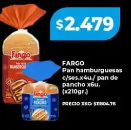 Supermayorista Vital Fargo - pan hamburguesas c/ses.x4u./ pan de pancho x6u oferta