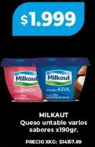 Supermayorista Vital Milkaut - queso untable oferta