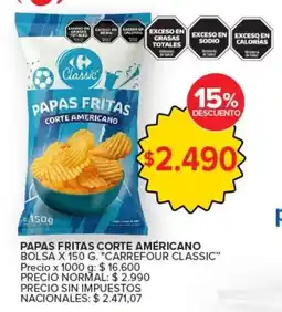 Carrefour Market Carrefour classic papas fritas corte americano oferta