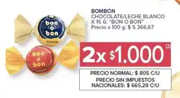 Carrefour Market Bon o bon bombón chocolate/leche blanco oferta