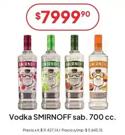 Hergo Smirnoff vodka oferta