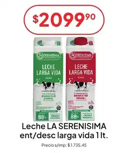 Hergo La serenisima leche larga vida oferta