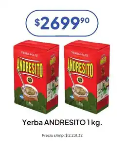Hergo Andresito yerba mate oferta