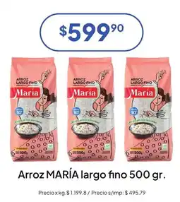 Hergo Maria arroz largo fino oferta