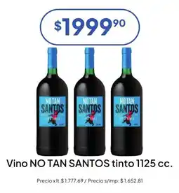 Hergo No tan santos vino tinto oferta