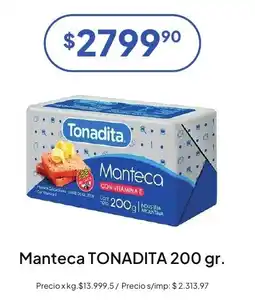 Hergo Tonadita manteca oferta
