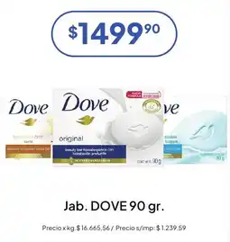 Hergo Dove jabón oferta