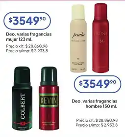 Hergo Paula deo varias fragancias mujer oferta