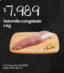 Changomas Solomillo congelado oferta