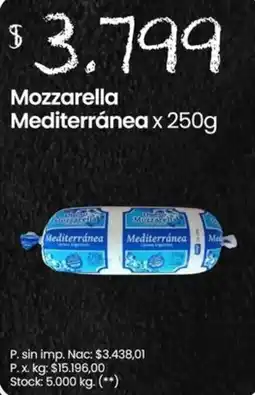 Changomas Mozzarella Mediterránea oferta