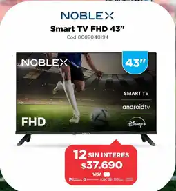 Casa Silvia Noblex Smart TV FHD 43" oferta