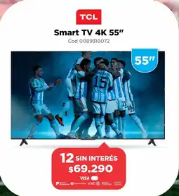 Casa Silvia TCL Smart TV 4K 55" oferta