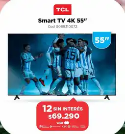 Casa Silvia TCL Smart TV 4K 55" oferta