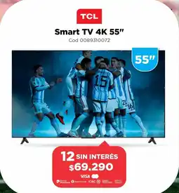 Casa Silvia TCL Smart TV 4K 55" oferta