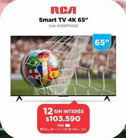 Casa Silvia RCA Smart TV 4K 65" oferta