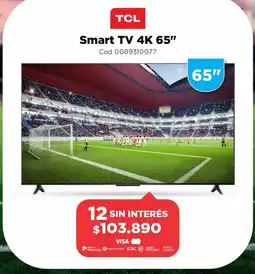 Casa Silvia Tcl smart tv 4k 65" oferta