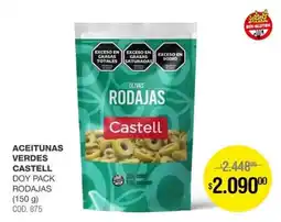 Atomo Conviene Castell aceitunas verdes rodajas oferta