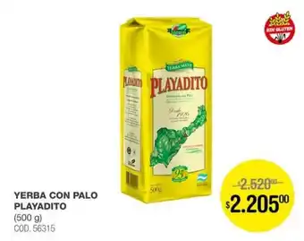 Atomo Conviene Playadito yerba con palo oferta
