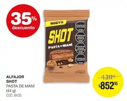 Atomo Conviene Shot alfajor pasta de maní oferta